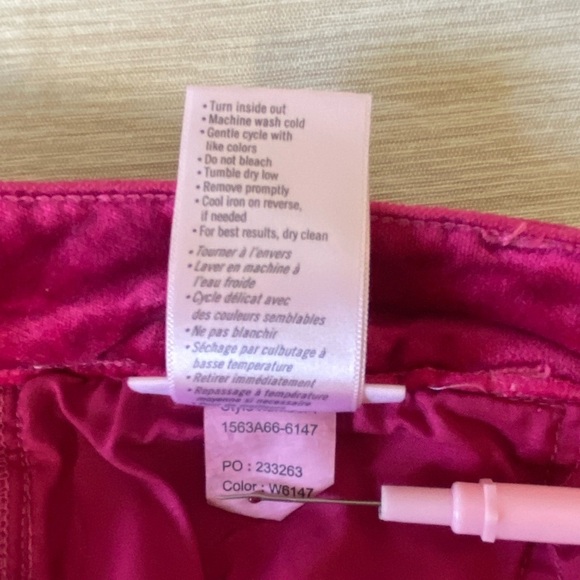 PAIGE HOXTON ULTRA SKINNY Velvet Jean Pants Size 27 Stretch Pink Muted Mauve - Picture 13 of 14